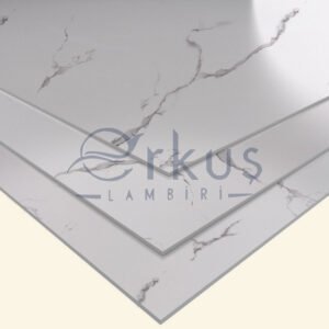 ERT-001 FlexiMarble Erkus Plastik PVC levha PVC sheet Marble slab look Mermer Levha Görünümü