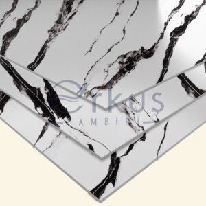 ERT-001 FlexiMarble Erkus Plastik PVC levha PVC sheet Marble slab look Mermer Levha Görünümü